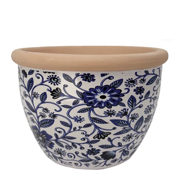 Isla Floral Planter 8"