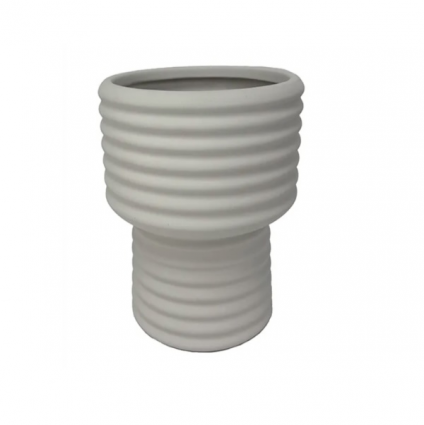 Cotton Tria Pedestal Pot 6"