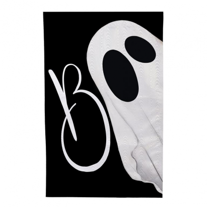Boo Ghost Moire House Flag