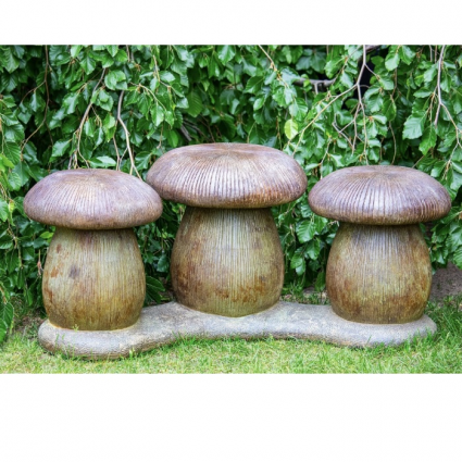 BENCH, THREE MUSHROOM 367#