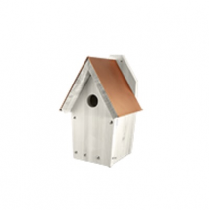 Nantucket White CopperTop&reg; Bluebird House