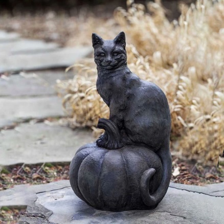 CAT ON PUMPKIN 45#