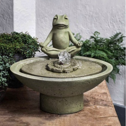 Garden Terrace Stone Meditation Fountain