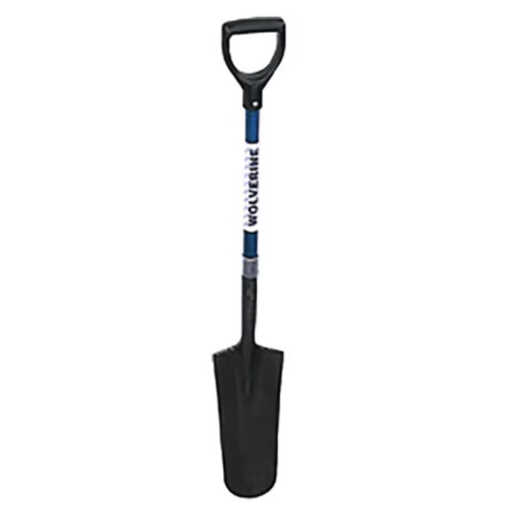 Drain Spade with Fiberglass Handle 14" W/30" 