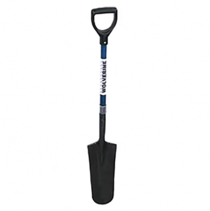 Drain Spade with Fiberglass Handle 14" W/30" 