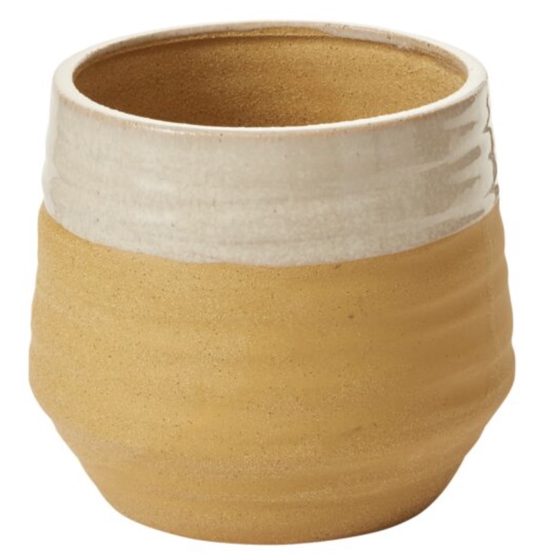 Yellow Altamira Pot  7.5" X 6.75" 