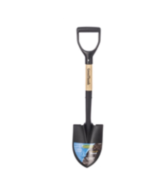 Round Point Mini Shovel with Wood D-Handle