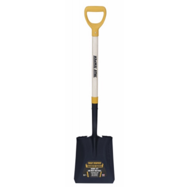 Square Point Scooping Shovel with D-Style Handle