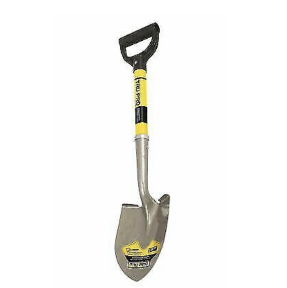 Fiberglass D-Handle Round Point Shovel 21"