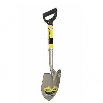 Fiberglass D-Handle Round Point Shovel 21"
