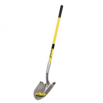 Round Point Shovel with Fiberglass Handle