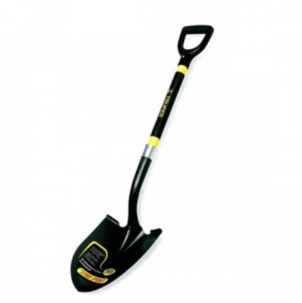 Round Point Shovel with Fiberglass D-Handle