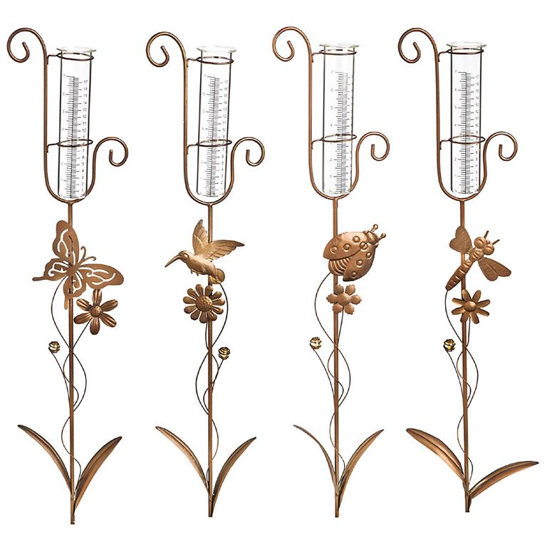 Cottage Garden Metal Staked Rain Gauge (Sold Separately)