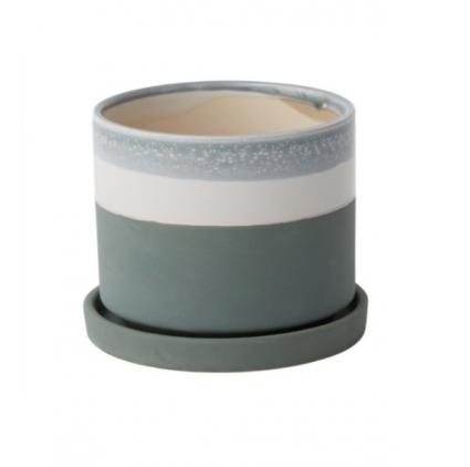 Greer Blue Pot 5" x 4.5"