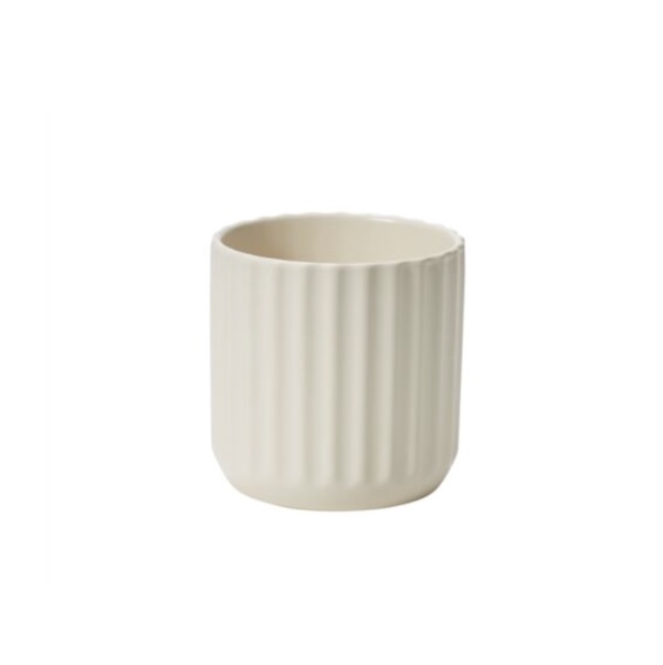 Beam Off White Pot 4.75" x 4.5"