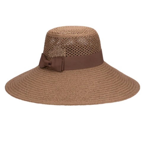 Clara Women�s Woven Paper Round Crown Hat