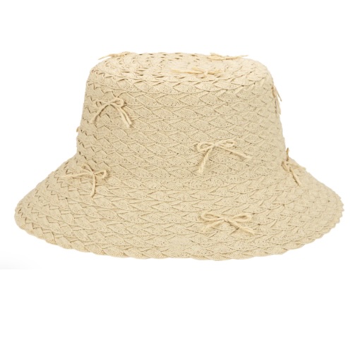 Rosie Women�s Wide Paper Braid Structured Bucket Hat