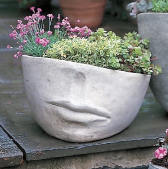 Concrete Face Planters