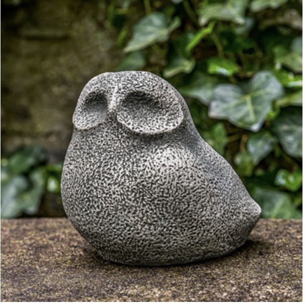 Stone Owl Cast Stone Garden Statue