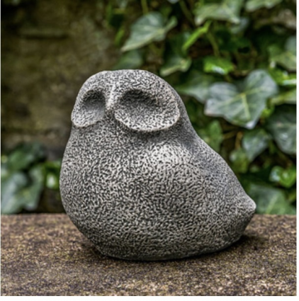 Stone Owl Cast Stone Garden Statue