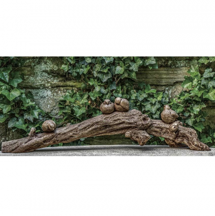 Birds on a Branch Cast Stone Garden Statue