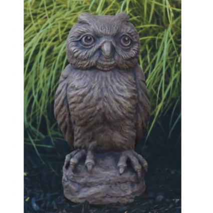 Owl Cast Concrete Garden Statue