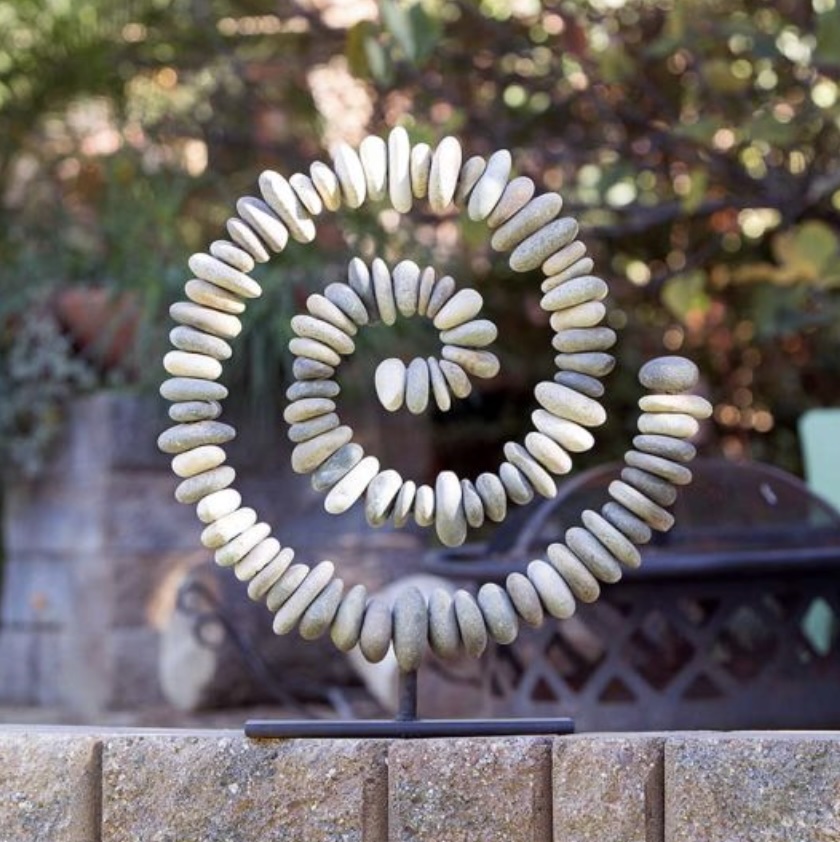 Small Spiral Cairn 18"H
