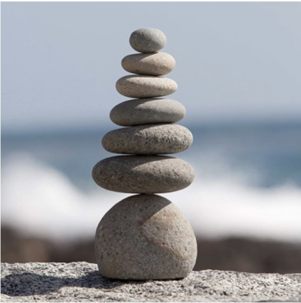 Septuple Cairn Garden Accent 12"