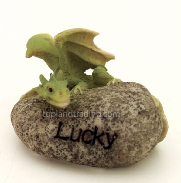 Dragon Stone �Lucky� Fairy Garden Accent