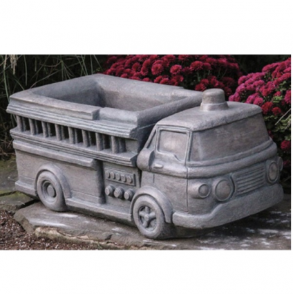 Fire Truck Cast Stone Planter