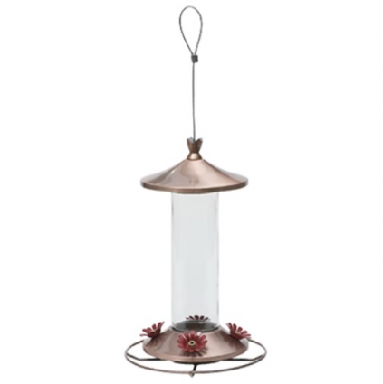 Perky-Pet Elegant Copper Glass Hummingbird Feeder