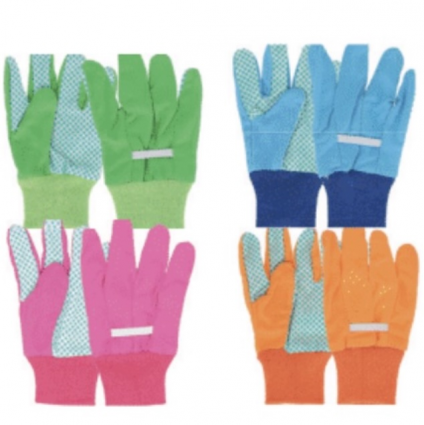 Kids Assorted Color Fabric Gloves