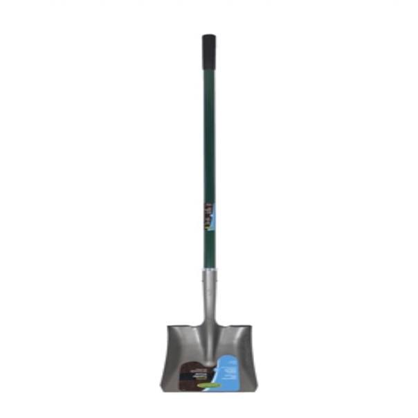 Square-Point Shovel with Fiberglass Handle