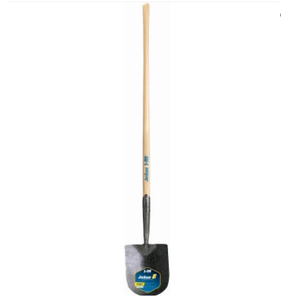 Jackson Round-Point Irrigating Shovel � 47" Wood Handle