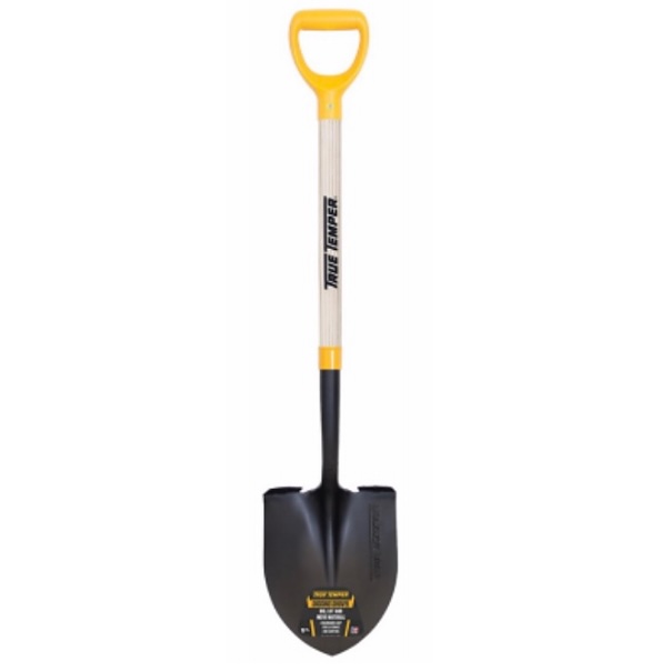 Round Point Digging Shovel with D-Style Handle