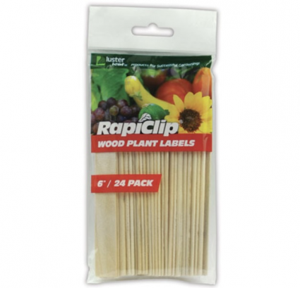 Wood Plant Labels 6″ 24 Pack