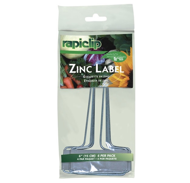 Zinc Plant Labels 6″ 4 Pack