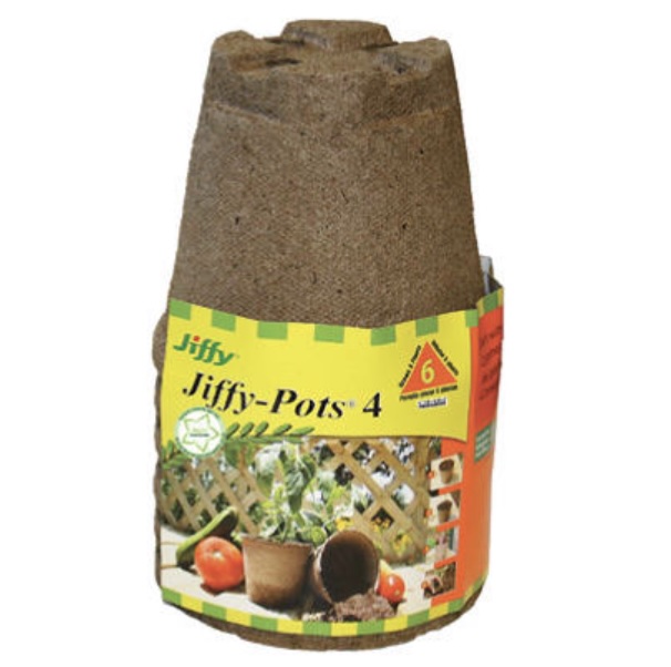 PEAT POT, 4" 6 PACK