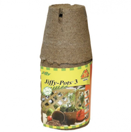 Jiffy Round Peat Pots 3″ 10 Pack