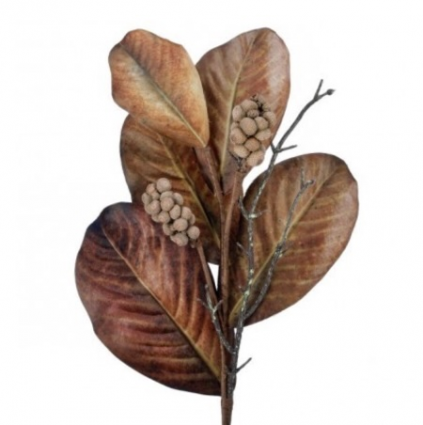 Harvest Magnolia Spray 25"