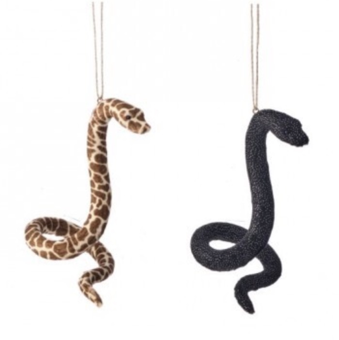 Fur Cobra Snake Ornament 5.5" (Sold Separately) 