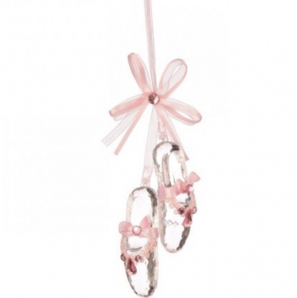 Acrylic Ballerina Jewel Shoes Ornament 6"