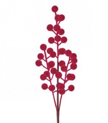 Flocked Mixed Berry Pick 12"
