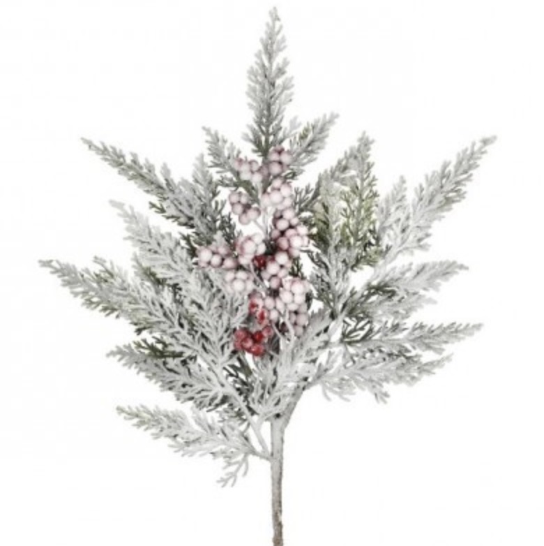 Snowy Cedar Berry Pick 16"