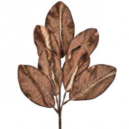 Gilded Magnolia Leaf Spray 24"