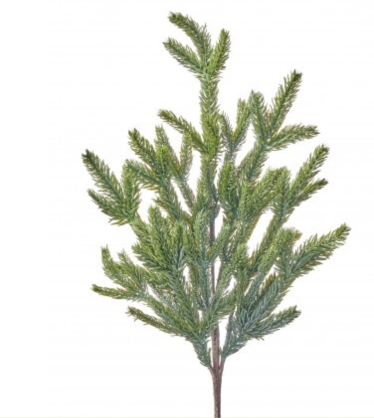 Blue Green Real Touch Winter Mini Fir Spray 25"