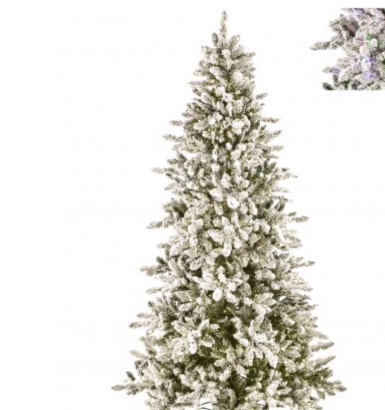 Slim Dual LED Snowcastle Tree 7.5'
