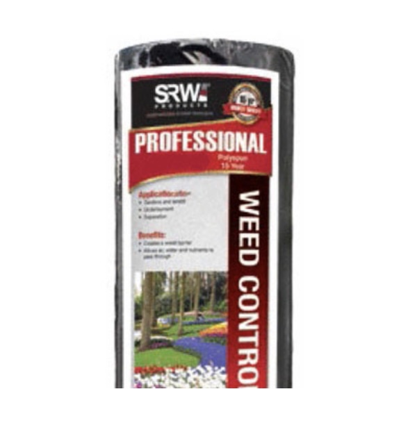SRW Professional Black Weed Barrier 6' x 300'