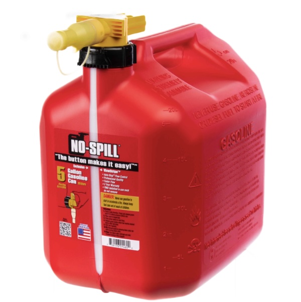 No-Spill 5 Gallon Gasoline Can with ViewStripe