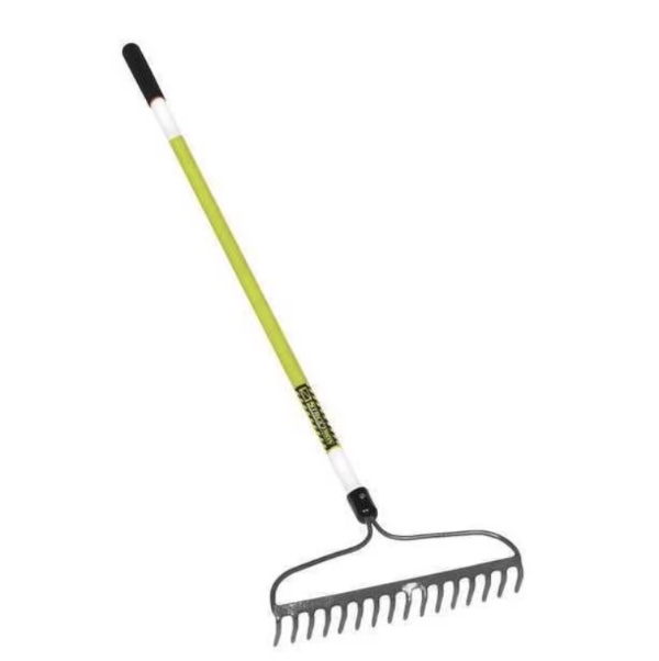 Green Thumb Heavy-Duty Steel Head Bow Rake � 16 Tines
